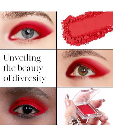 BEHOLAN Matte Red Eyeshadow Palette & Eyeliner Set for Vampire Blood Makeup - Buy Online on GoSupps.com