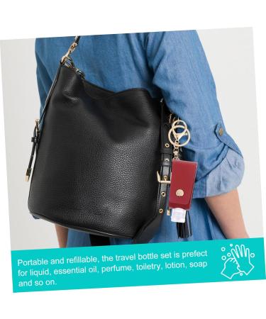 Abaodam 3 Sets Pendant Keychain for Keys Empty Bottle Keychain Travel Bottle Keychain Bags - Buy Online on GoSupps.com