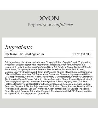 XYON Revitalize Hair-Boosting Serum for Women | Boost Thickness & Density | 2-in-1 Biphasic Formula | Stimulates Scalp & Fights Hair Loss | Regrow Confidence with Potent Ingredients - Buy Online on GoSupps.com