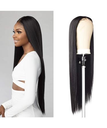 Sensationnel Butta Lace Human Hair Blend Wig - Straight 32 inches (1B) - Buy Online on GoSupps.com