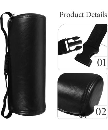 TEHAUX Lumbar Roll for Chair Memory Foam Back with Elastic Strap 3D Back Roll Lumbar Support Black - Buy Online on GoSupps.com