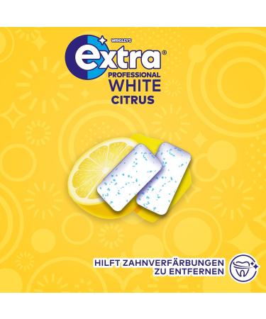 Buy Extra Professional White Chewing Gum - Citrus Flavor 50 Dragees - International Shipping Available - Buy Online on GoSupps.com