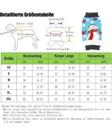 Hrttsy Christmas Dog Sweater - Winter Warm Pullover for Small & Medium Dogs | Cozy Snowman Pet Costume - Buy Online on GoSupps.com