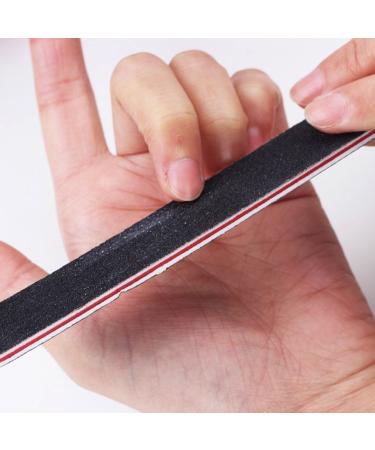 Almondcy Professional Nail Files Washable Double Sided Emery Boards 10 Pieces and Buffer Sanding Block File Nail Art Manicure Tools 5 Pieces (Black & White) - Buy Online on GoSupps.com