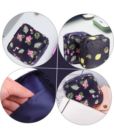 PLAFOPE 4pcs Sanitary Napkin Storage Bag Set - Portable Wash Bags for Travel and Purse - Zippered Canvas Mini Storage Bags - Buy Online on GoSupps.com