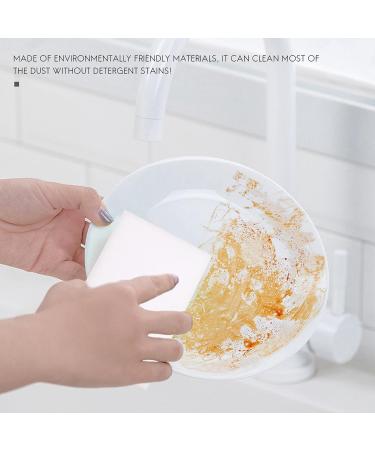 qazaa Melamine Sponge Magical Sponge rub Melamine Cleaner Eco-Friendly White Kitchen Magical Sponge rub 10 * 6 * 2 cm 100 pcs - Buy Online on GoSupps.com