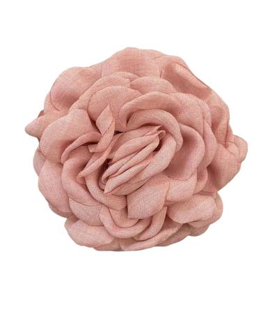 Women Hair Claw 3D Cloth Flower Decor Hair Clip Back Head Hair Clip Large Shower Hair Clip Hair Accessories Pink