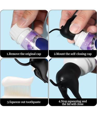 3-Part Dog Butt Toothpaste Topper - Funny Gift for Pet Lovers & Friends | Unique Squeeze Toy for Hilarious Doggie Fun - Buy Online on GoSupps.com