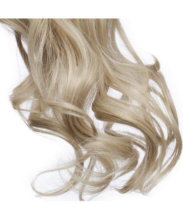 Voluminous Wavy Ash Blonde Ponytail Braid Hair Extension - 61cm 150g Human Hair Piece - Buy Online on GoSupps.com