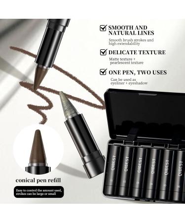 6 Crayons Pour Les Yeux Et Ombres Paupi res Crayon Pour Les Yeux Smokey Ombre Paupi res Mate Eye-Liner Fin Longue Tenue Et Waterproof Maquillage Halloween - Buy Online on GoSupps.com