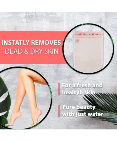 Kelebek Turkish Hammam Kese | Premium Exfoliating Glove for Body | Dead Skin Cleanser & Scrub | Skincare Kit for Soft Skin | Men & Women - Buy Online on GoSupps.com