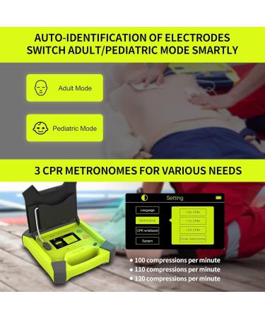 AED Trainer XFT Professional AED Training Kit CPR Training Equipment Training Device Automatic External Defibrillator Simulator for First Aid Trainee Beginner(XFT-120G) - Buy Online on GoSupps.com