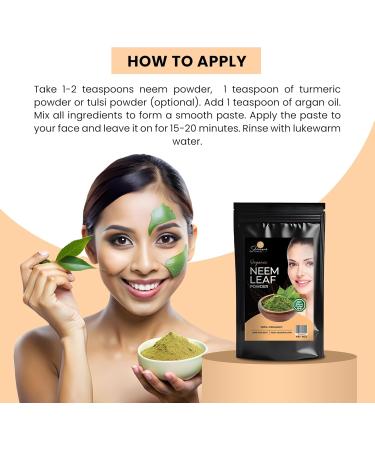 SKINCARE SUNDAY Organic Neem Leaf Powder for Skin Hair & Bath - Pure & Natural | Enhances Glow 8oz - Buy Online on GoSupps.com