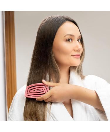 Ninabella Mini V2 Bio Hairbrush - Anti-Ziep Professional Brush for Long & Curly Hair - Perfect Travel Brush for Women & Kids - Pink - Buy Online on GoSupps.com