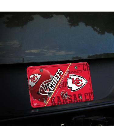 NFL Kansas City Chiefs License Plate Metal - Team Color - One Size - Buy Online on GoSupps.com