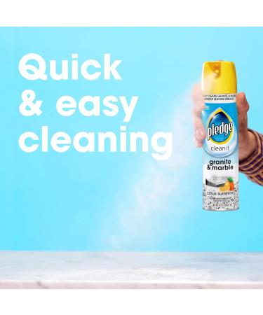 Buy Pledge Granite & Marble Cleaner Spray - Citrus Sunshine 9.7 oz | Best International Shipping - Buy Online on GoSupps.com