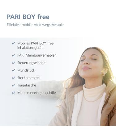 Pari Boy Free Inhalation Device - Portable Inhalator for Adults Children & Babies | Innovative Swing Membrane Technology | Quick Inhalation Time - 1 Pack - Buy Online on GoSupps.com