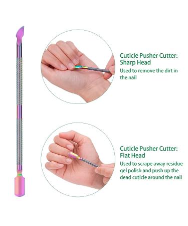 Stainless Steel Cuticle Trimmer Set - Nail Cuticle Nipper, Pusher, and Remover Cutter for Manicure Pedicure - Buy Online on GoSupps.com