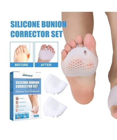 Soft Silicone Frogued Toe Separator Set for Pain Relief & Correcting Hallux Valgus - 2 Pack - Buy Online on GoSupps.com