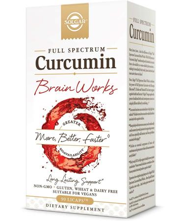 Solgar Full Spectrum Curcumin Brain Works 90 Licaps - Buy Online on GoSupps.com