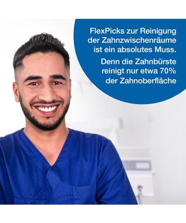 Wellsamed FlexPicks - 20 Interdental Brushes with Flexible Rubber Bristles for Effective Teeth Cleaning | International Shipping - Buy Online on GoSupps.com