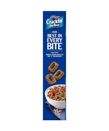 Kellogg's Cracklin' Oat Bran Cereal - High Fiber, 8 Vitamins & Minerals, Original Flavor - 16.5oz Box - Buy Online on GoSupps.com