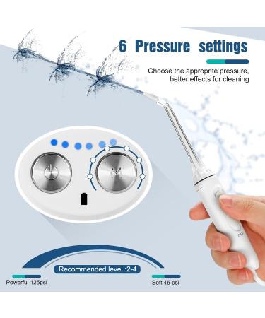 H2ofloss Water Flosser: 5 Jets, 6 Modes, IPX7 Waterproof, USB Rechargeable - for Home & Travel - Buy Online on GoSupps.com