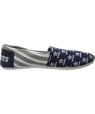 FOCO Dallas Cowboys Women's NFL Team Logo Fashion Slip On Canvas Shoes - Size 7-8 - Buy Online on GoSupps.com