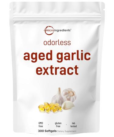 Micro Ingredients Aged Garlic 7500 mg - 300 Softgels - Buy Online on GoSupps.com