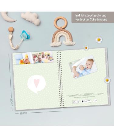 Dotty Tiger Baby Album | Pregnancy & First Year Diary | Eco-Friendly Memory Book | Welcome Little Treasure! - Buy Online on GoSupps.com