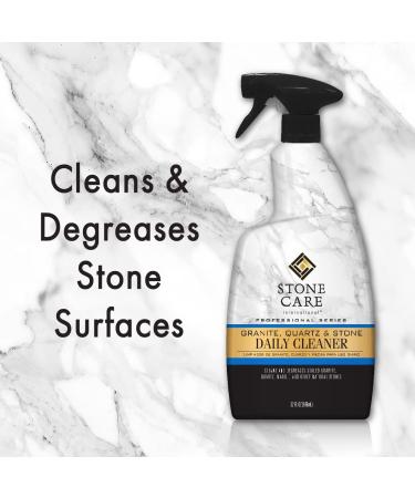Stone Care International Granite Cleaner & Polish Combo for Marble, Quartz, Slate, Limestone & More | Countertop Care Solution - Buy Online on GoSupps.com