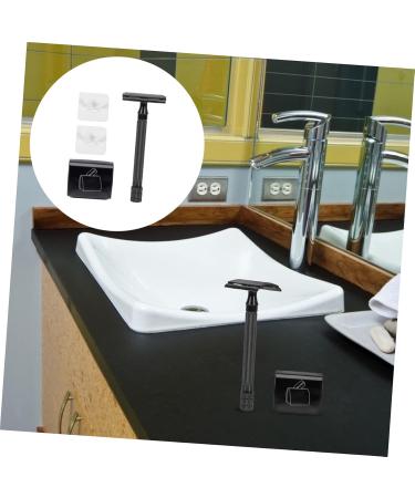 Minkissy Men's Double-Sided Razor Set | Vintage Manual Trimmer & Cleaning Tool | Safe Wood Razor | Ideal Grooming Essentials - Buy Online on GoSupps.com