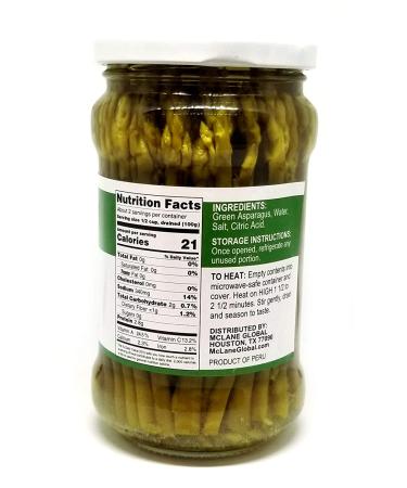 Tavernit Small Asparagus Spears - Gourmet Salad Toppers for Bloody Mary Recipe - Healthy Snacks - 2 Ct. Glass Jars - 105.5oz. Each - Buy Online on GoSupps.com