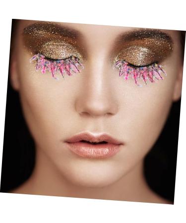 minkissy 5 Pairs Colored False Eyelashes Colored Lashes Colorful Lashes Cosplay Lashes Eyelashes with Color on The End Colorful Eyelashes Fake Eyelashes Chemical Fiber 3d Make up Clothing - Buy Online on GoSupps.com