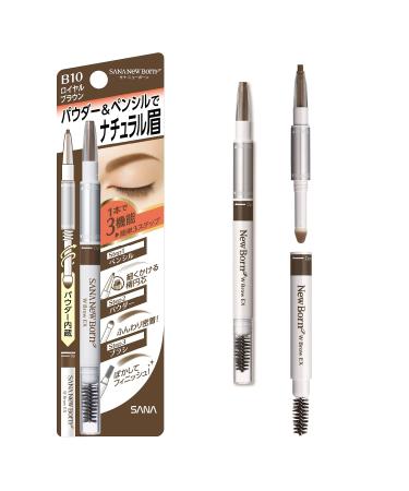 SANA New Born W Brow EX 3-Way Eyebrow Pencil Royal Brown