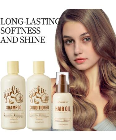 Zynewa Garlic Hair Conditioner hair mask with garlic hair mask antihair loss hair mask garlic hair conditioner intensive restorative hair treatment antihair loss strengthens and cares for damaged - Buy Online on GoSupps.com