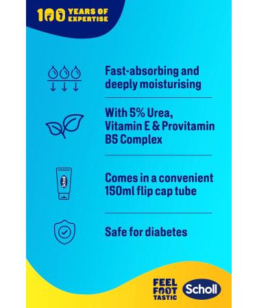 Scholl ExpertCare Intense Nourish Foot Cream for Hard Skin Vitamin E & Provitamin B5 Complex for Softer Smoother Feet - 5 Oz - Buy Online on GoSupps.com