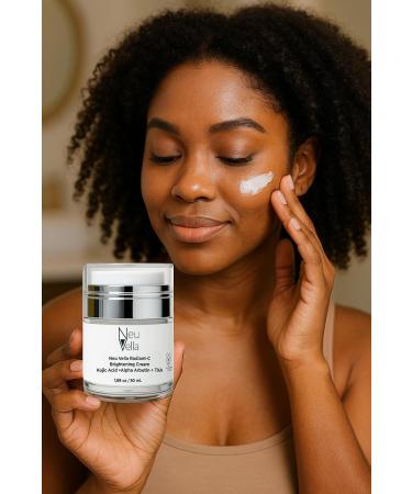 Neu Vella Radiant-C Brightening Vitamin Cream Vitamin C + Tranexamic Acid + Alpha Arbutin + Kojic Acid Dipalmitate Dark Spot Correcting Tone-Evening Moisturizer | Made in USA-1.69 oz - Buy Online on GoSupps.com