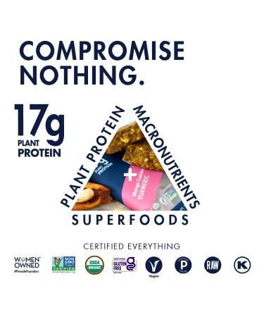 SHANTI BALANCE Mango Cashew Turmeric Bars - 17G Plant Protein, Organic, Gluten-Free, Superfood | 12 Count for Immunity & Performance - Buy Online on GoSupps.com