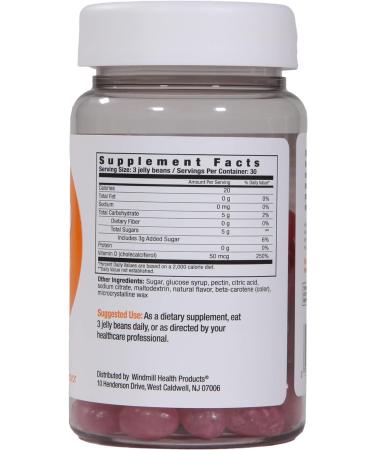 Vita Drops Mixed Berry Flavor Vitamin D Jelly Beans | Supports Immune & Bone Health | Vegan & Gluten Free | 90 Jelly Beans - Buy Online on GoSupps.com
