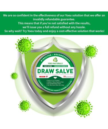 Drawing Salve Cream for Boil Cyst & Splinter Removal | Fast-Acting 2 oz. | Relief from Ingrown Hair, Bug Bites, Sting & Itch - Maximum Strength - Buy Online on GoSupps.com