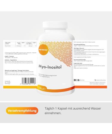 Buy Nutritec Myo-Inositol 180 Capsules - Vegan Dietary Supplement for Optimal Health | International Shipping Available - Buy Online on GoSupps.com