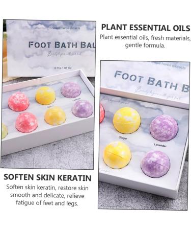1 Box Essential Oil Foot Soak Ball Foot Bath Pill Natural Bath Balls Feet Bath Pill Portable Bath Home Foot Soak Ball Foot Care Soak Ball Foot Cleaning Ball Foot Washing Ball Etc. Hoement - Buy Online on GoSupps.com