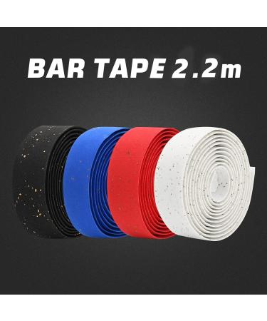 Thinvik EVA Cork Bike Handlebar Tape - Anti-Slip Sweat-Absorbent Bar Wraps for Road Cycling - 2 Rolls (Black) - Buy Online on GoSupps.com