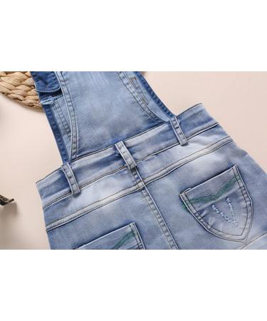 KIDSCOOL SPACE Baby Denim Overalls Dress 5-6 Years Light Blue-1919 | Little Girls Jean Jumper - Buy Online on GoSupps.com