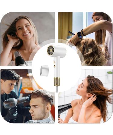 Hair Dryer - 5 Speed Hair Blower | Salon Hair Dryer | 2000w Fast Drying Hair Dryer | Portable Hair Accessories | High Speed Brushless Hair Blower | Powerful Professional Hair Dryer for Travel Salon White - Buy Online on GoSupps.com