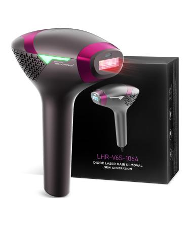 Upgrated Diode Laser Hair Removal for Dark Skin Tones DermRays 1064nm Laser Hair Removal Permanent Reduction in Hair Regrowth for Women and Men V6S Suitable for Deep Skin Tone