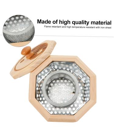 Homsfou 2 StK Moxibustion Box - Heat Ratio Moxa-Elebrener Massage Ai-Box - Wooden Frame Moxibustion Sofen - Eiche Beige - 12.5x12cm - International Shipping Available - Buy Online on GoSupps.com