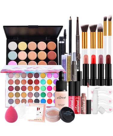 Chseeo make-up gift set make-up set cosmetics makeup pallet make-up case make-up for face eyes and lips elegant birthday present #3