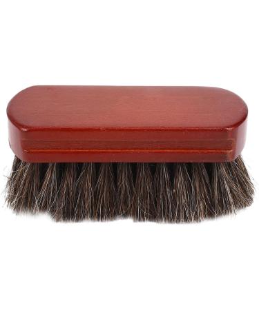 Wainks Wooden Handle Natural Horse Hair Mustache & Beard Brush - Premium Shaving Tool for Men | Ideal for Grooming & Barber Use - Buy Online on GoSupps.com